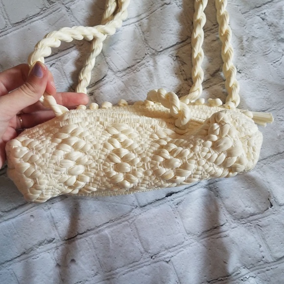 Vintage Bags Vintage White Crochet Bag Poshmark